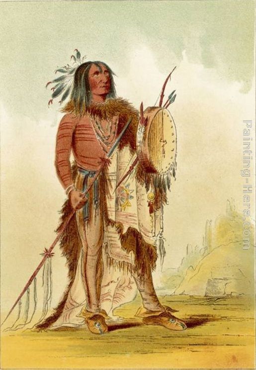 George Catlin Wun-Nes-Tou Medicine-Man of the Blackfeet People